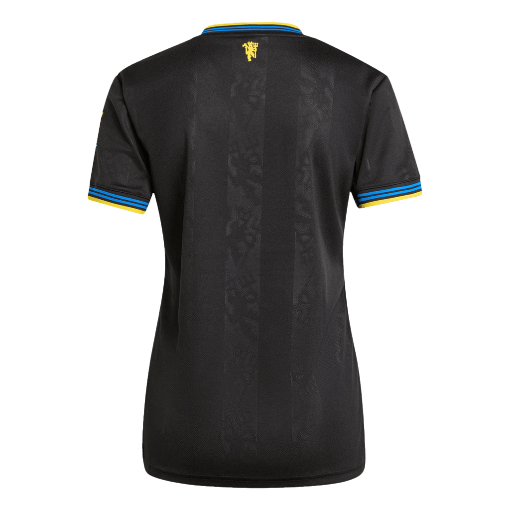 Soccer Kits Women's Manchester United Third Away Soccer Jersey 2025/26 Black