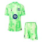 Soccer Kits Barcelona Third Away Football Shirt Kit(Shirt+Shorts) 2024/25 - UCL (Spotify Logo Without Text)
