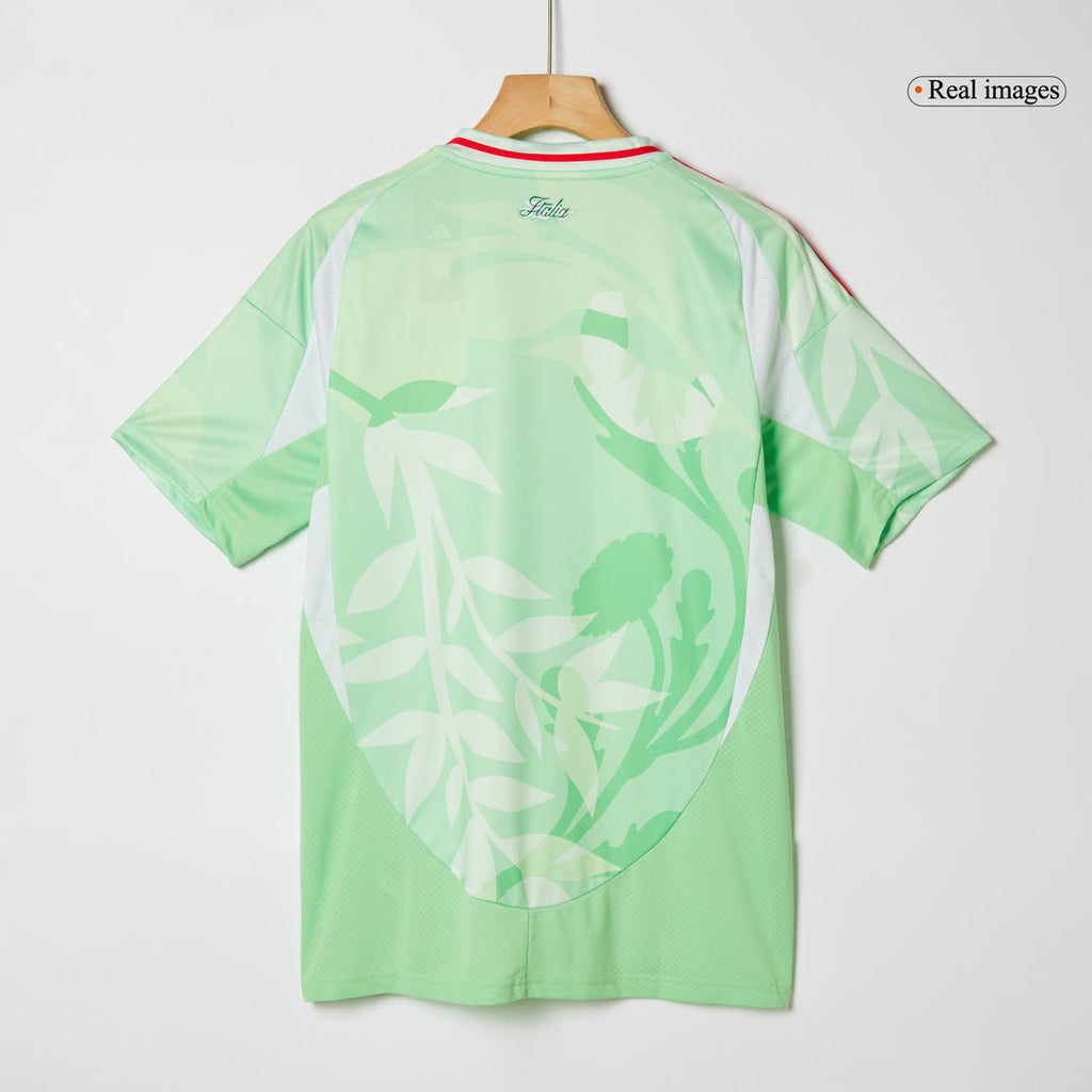 Maillot de football extérieur Italie 2025 vert pour homme - Championnat d'Europe féminin