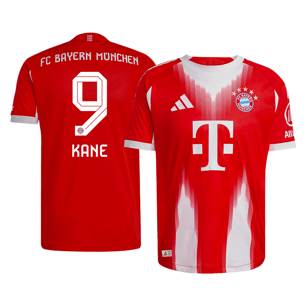 Soccer Kits Authentic KANE #9 Bayern Munich Home Soccer Jersey 2025/26 Red