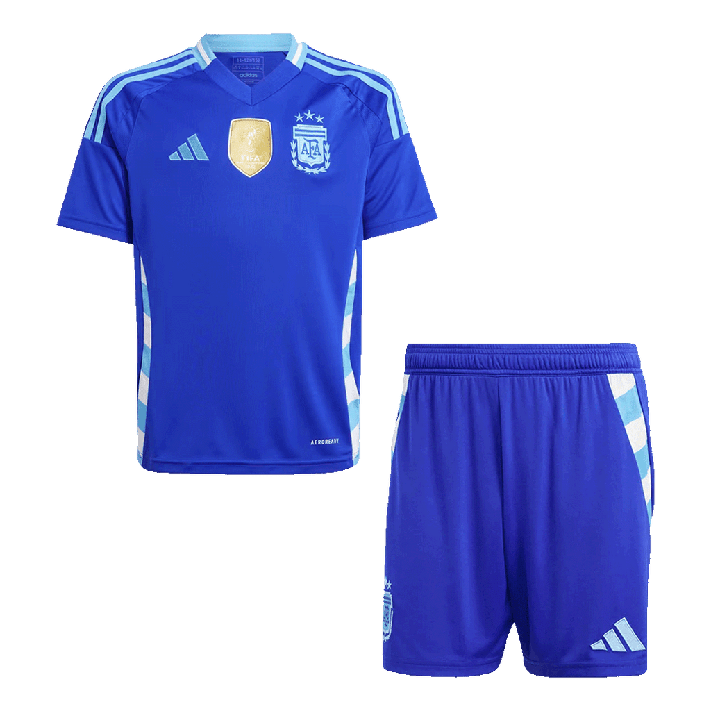 Maillot de football extérieur Argentine pour enfant (maillot + short) 2024