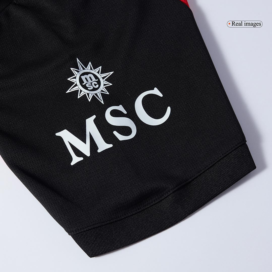 Maillot de football MODRIĆ #14 AC Milan Domicile 2025/26 Rouge et Noir