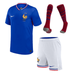 Kits de fútbol para niños: Camiseta local de Francia (camiseta, pantalones cortos y calcetines) para la Eurocopa 2024
