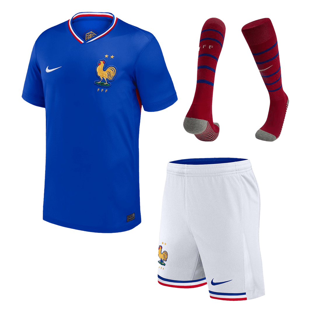 Maillot de foot domicile France Enfant (Maillot + Short + Chaussettes) Euro 2024