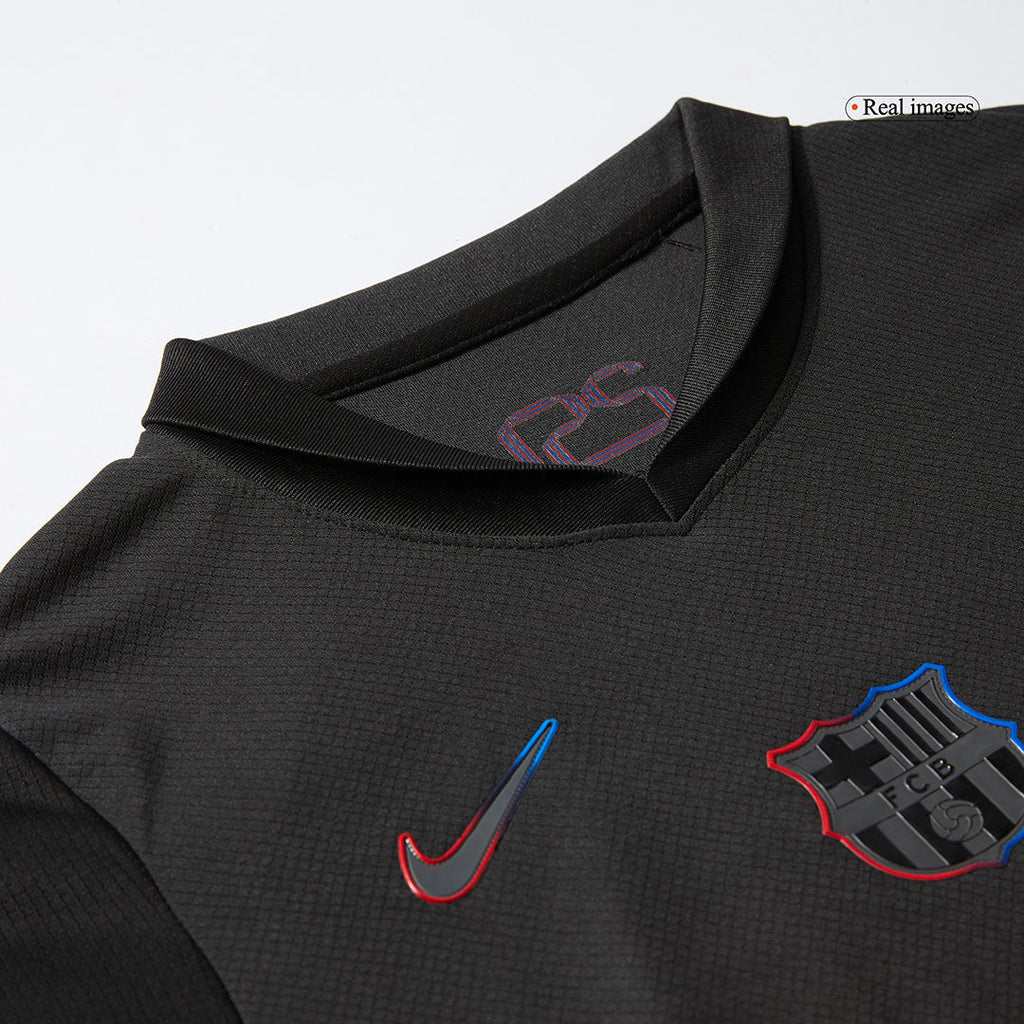 Maillots de football personnalisés pour enfants Barcelone Extérieur 2024/25