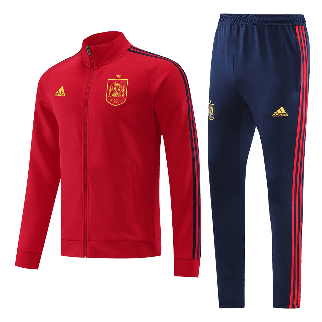 Equipaciones de fútbol: Chaqueta de entrenamiento de España (chaqueta y pantalón) 2022/23