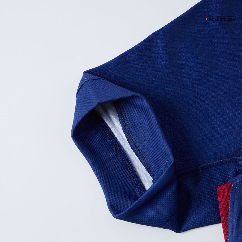 Soccer Kits Barcelona Home Soccer Jersey Kit(Jersey+Shorts) 2025/26 Red&Blue