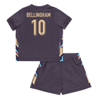 Maillot de football extérieur pour enfant BELLINGHAM #10 Angleterre (maillot + short) Euro 2024