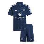 Camiseta de visitante del Manchester United para niños (camiseta y pantalón corto) 2024/25