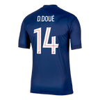Soccer Kits D.DOUÉ #14 PSG Home Soccer Jersey 2025/26 Navy
