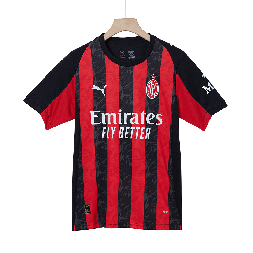 Maillot de football MODRIĆ #14 AC Milan Domicile 2025/26 Rouge et Noir