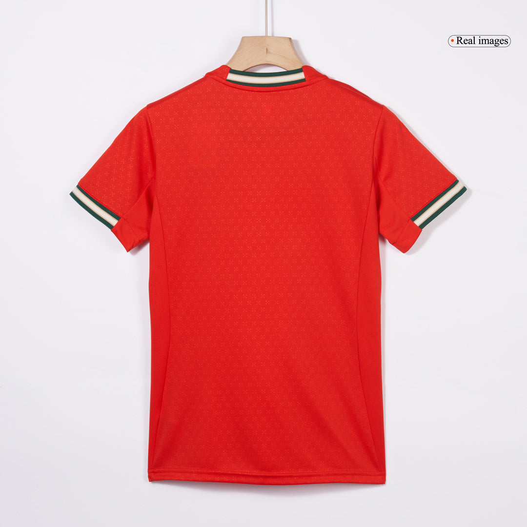 Kits de fútbol RONALDO #7 Camiseta de fútbol local de Portugal para mujer 2025 Rojo