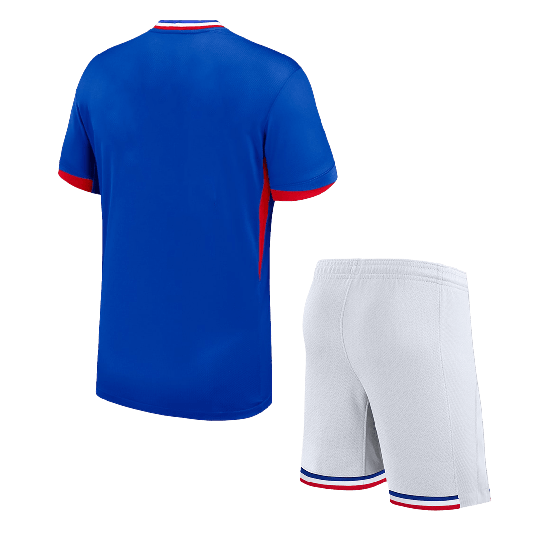 Kits de fútbol para niños: camiseta local de Francia (camiseta y pantalón corto) para la Eurocopa 2024