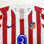 Maillot de football domicile Atlético Madrid pour enfant (maillot + short) 2025/26 rouge et blanc