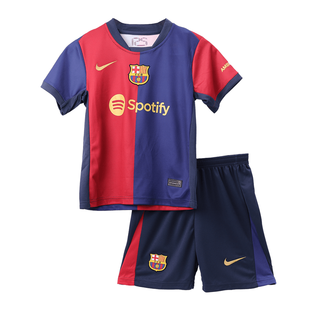 Maillot de football domicile Barcelone pour enfant (maillot + short) 2024/25