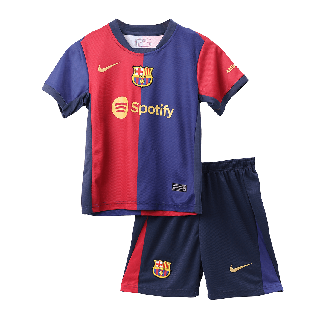 Maillot de football domicile Barcelone pour enfant (maillot + short) 2024/25