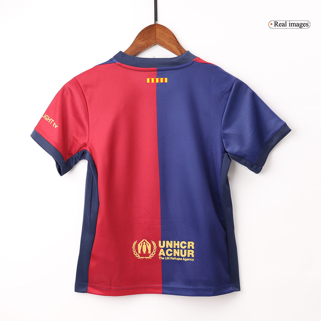 Maillot de football domicile Barcelone pour enfant (maillot + short) 2024/25