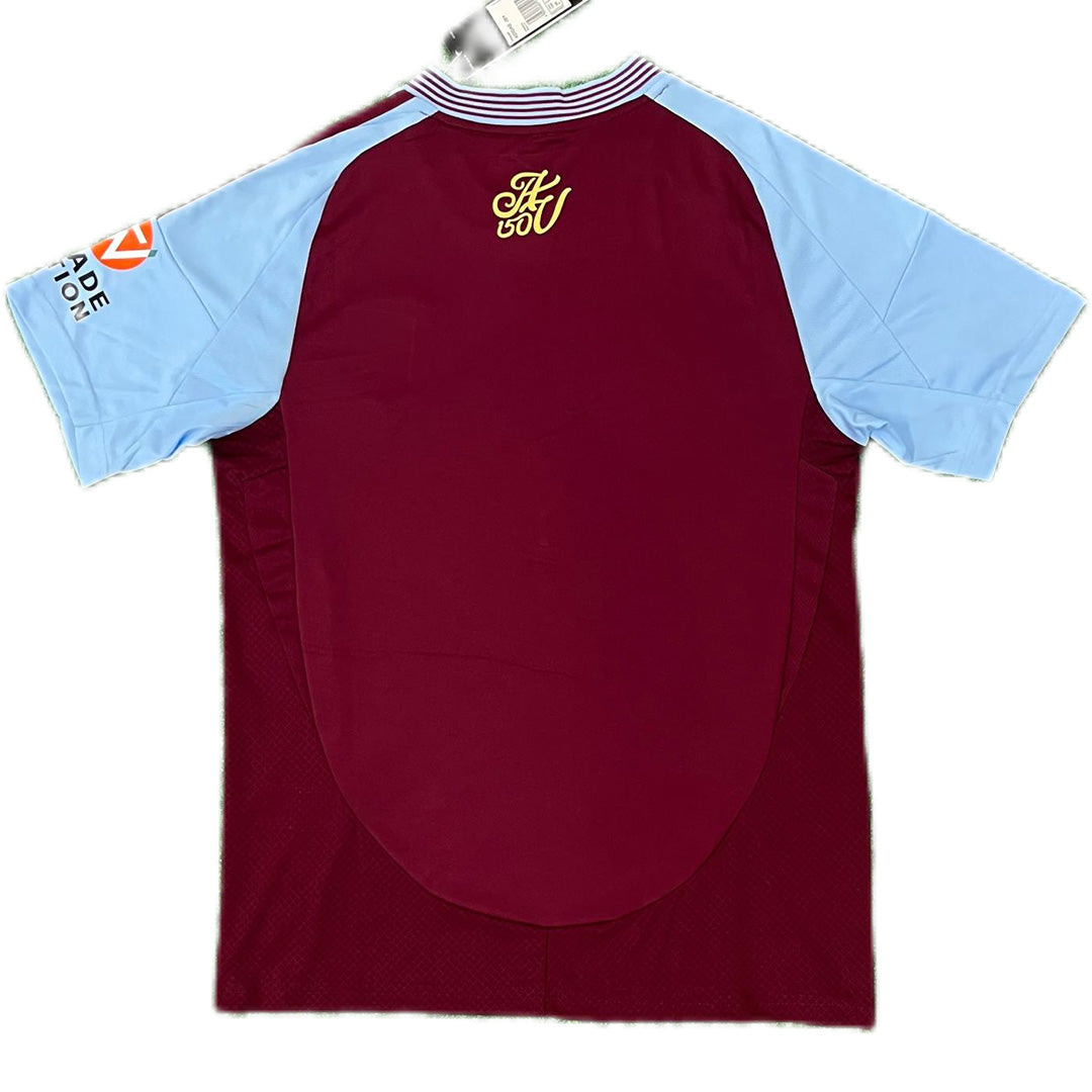 Soccer Kits Aston Villa Home Football Shirt 2024/25 Red
