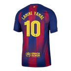Soccer Kits Authentic LAMINE YAMAL #10 Barcelona Home Soccer Jersey 2025/26 Red&Blue - UCL