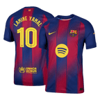 Soccer Kits Authentic LAMINE YAMAL #10 Barcelona Home Soccer Jersey 2025/26 Red&Blue - UCL