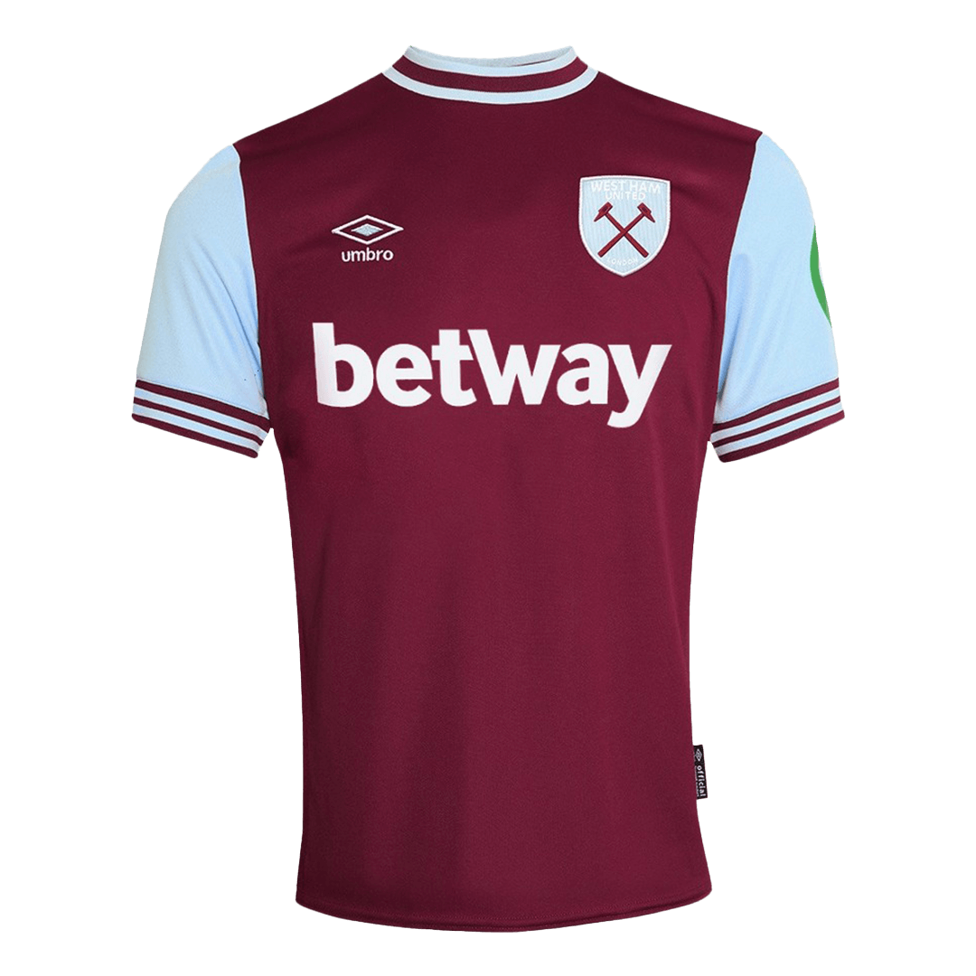 Camiseta de fútbol local del West Ham United 2024/25, roja