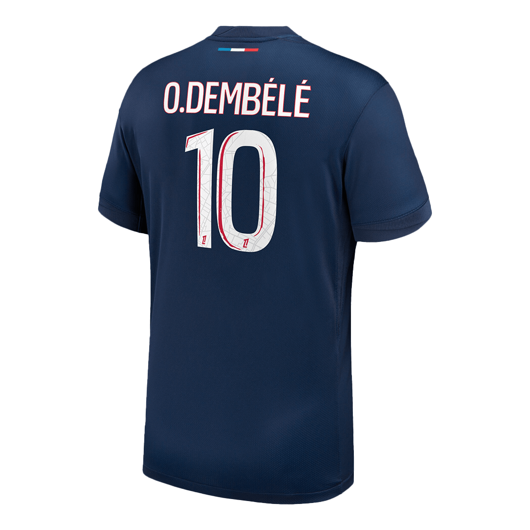 Kits de Futbol Camiseta de Futbol O.DEMBÉLÉ #10 PSG Local 2024/25 Azul Marino