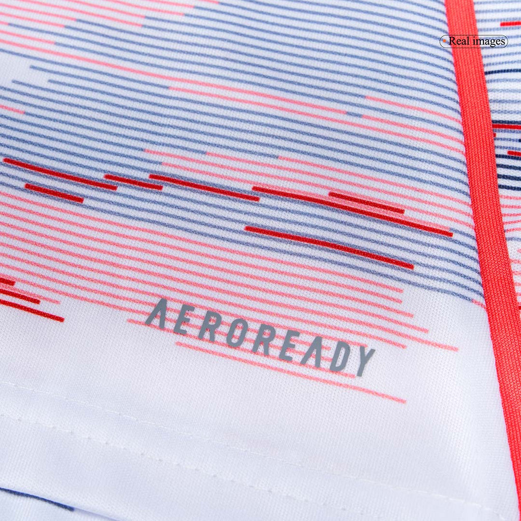 Maillot de football extérieur Bayern Munich 2025/26 pour enfant (maillot, short, chaussettes) Blanc