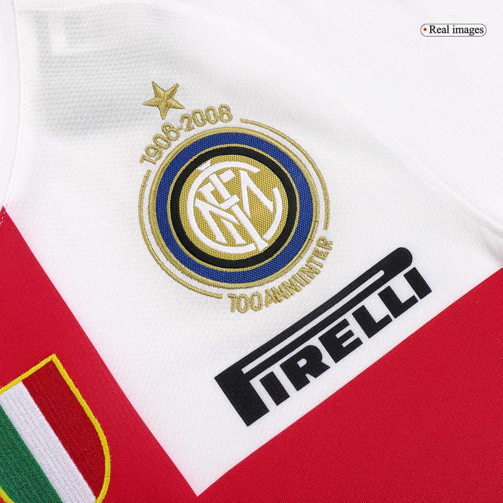 Camiseta de fútbol retro de visitante del Inter de Milán 2007/08