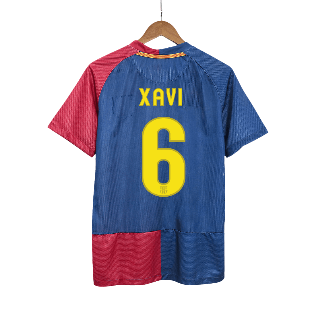 Kits de fútbol Retro XAVI #6 2008/09 Camiseta de fútbol local del Barcelona