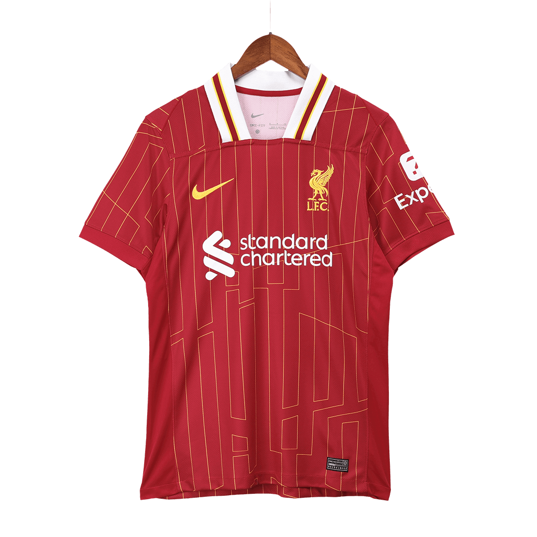 Soccer Kits CHAMPIONS #20 Liverpool Home Soccer Jersey 2024/25 Red
