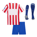 Maillot de football domicile Atlético Madrid pour enfant (maillot, short, chaussettes) 2025/26