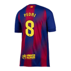 Kits de fútbol PEDRI #8 Barcelona Home Soccer Jersey 2025/26 Rojo y Azul