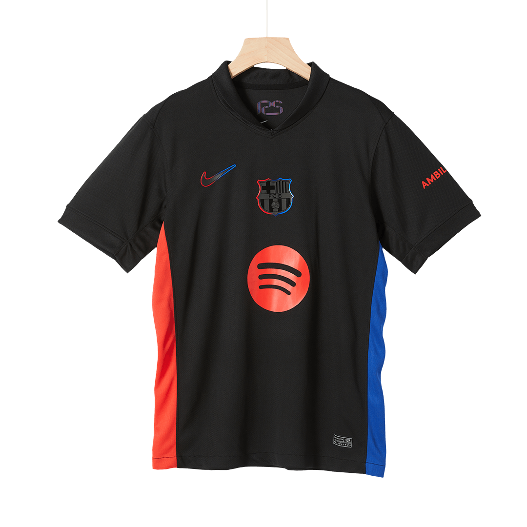 Soccer Kits Barcelona Away Soccer Jersey 2024/25 - Spotify Logo Without Text
