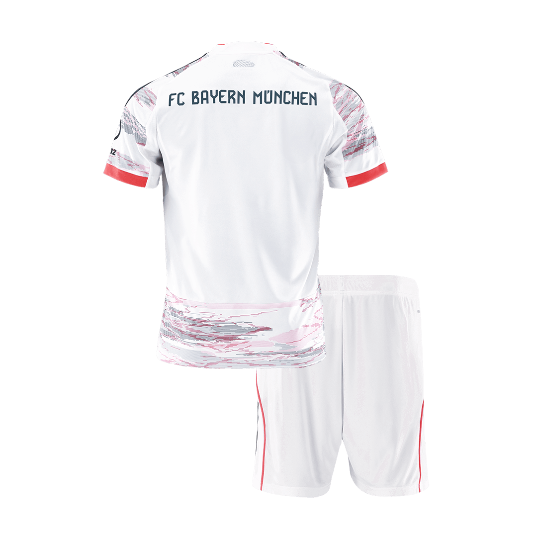 Maillot de football extérieur Bayern Munich 2025/26 pour enfant (maillot et short) Blanc