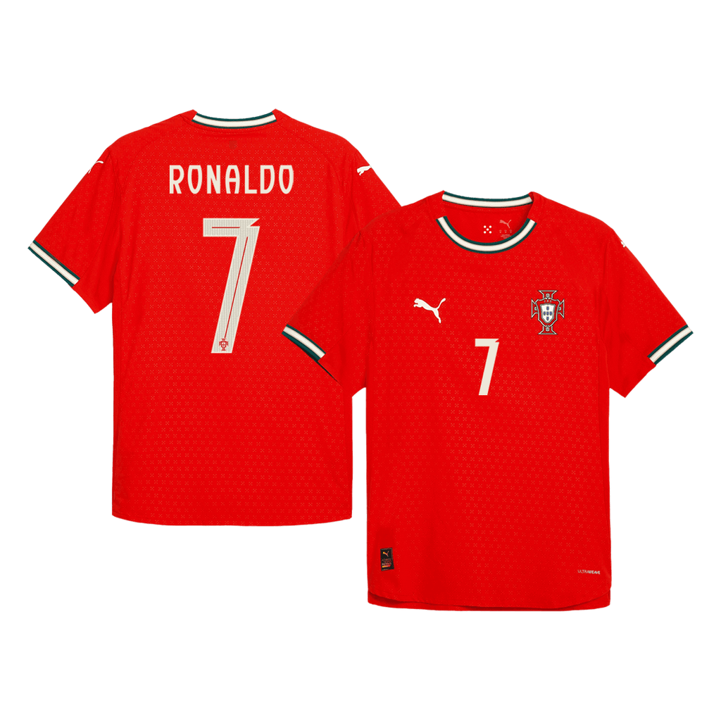 Soccer Kits Authentic  RONALDO #7 Portugal Home Soccer Jersey 2025 Red