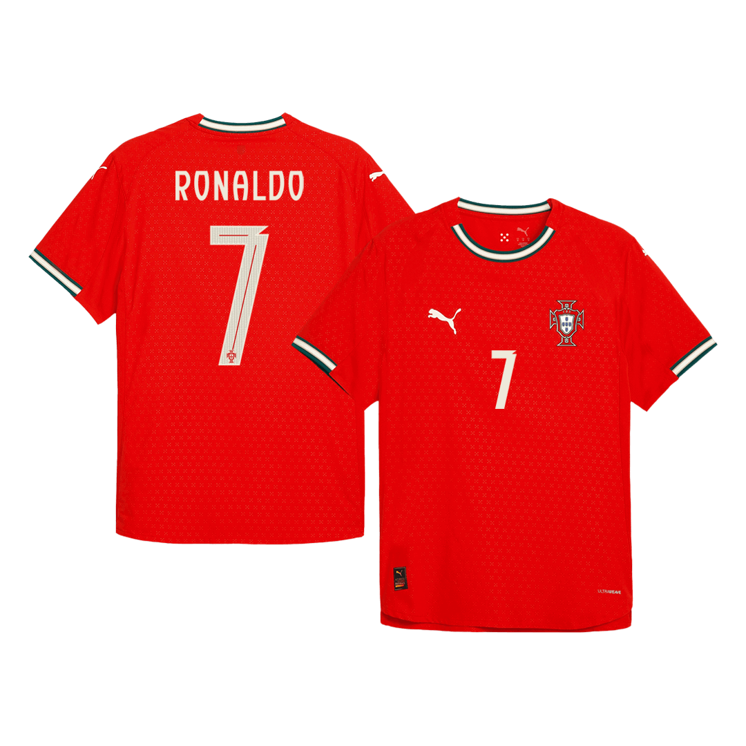 Soccer Kits Authentic  RONALDO #7 Portugal Home Soccer Jersey 2025 Red