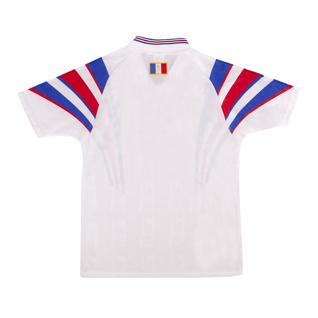 Camiseta de fútbol retro de visitante de Francia 1996