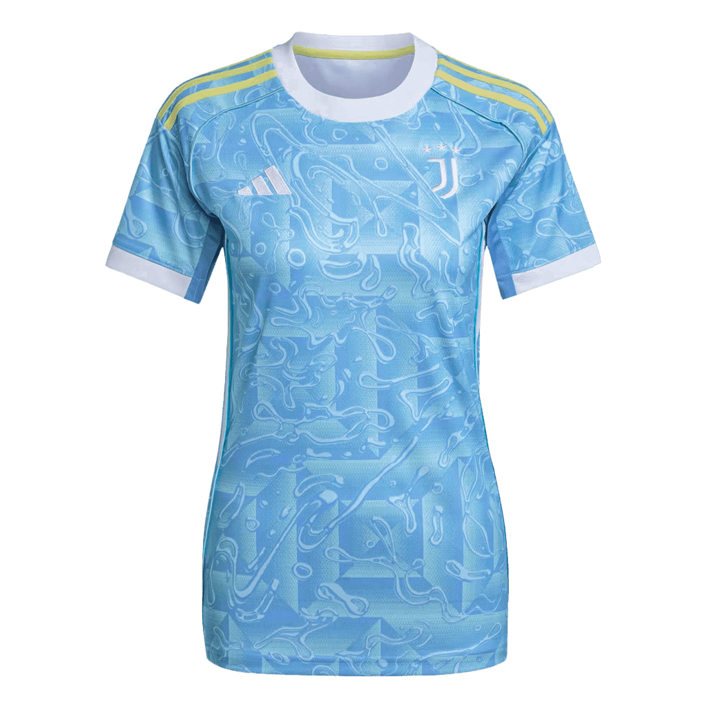 Camiseta de fútbol de visitante de la Juventus para mujer 2025/26 azul