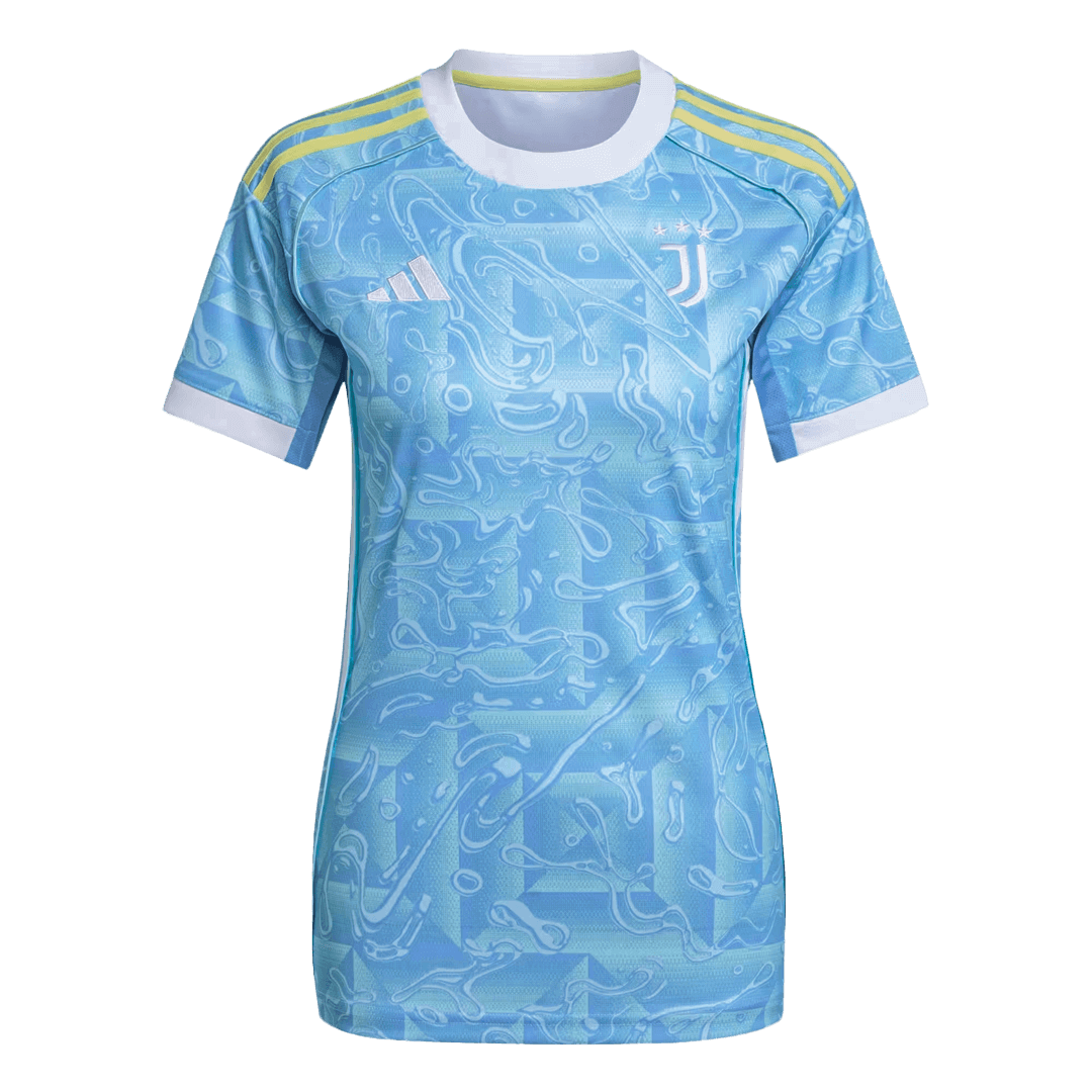 Camiseta de fútbol de visitante de la Juventus para mujer 2025/26 azul
