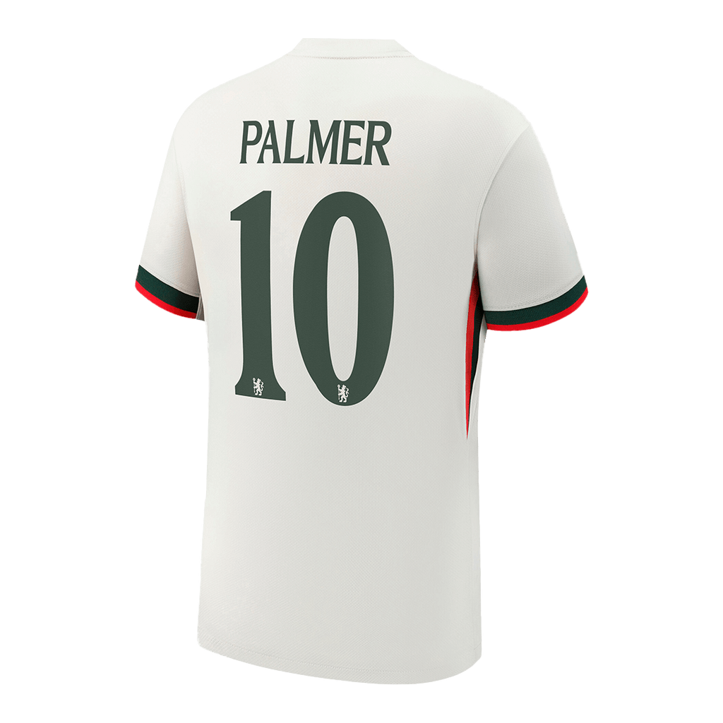 Maillot de football PALMER #10 Chelsea Extérieur 2025/26 Blanc - UCL