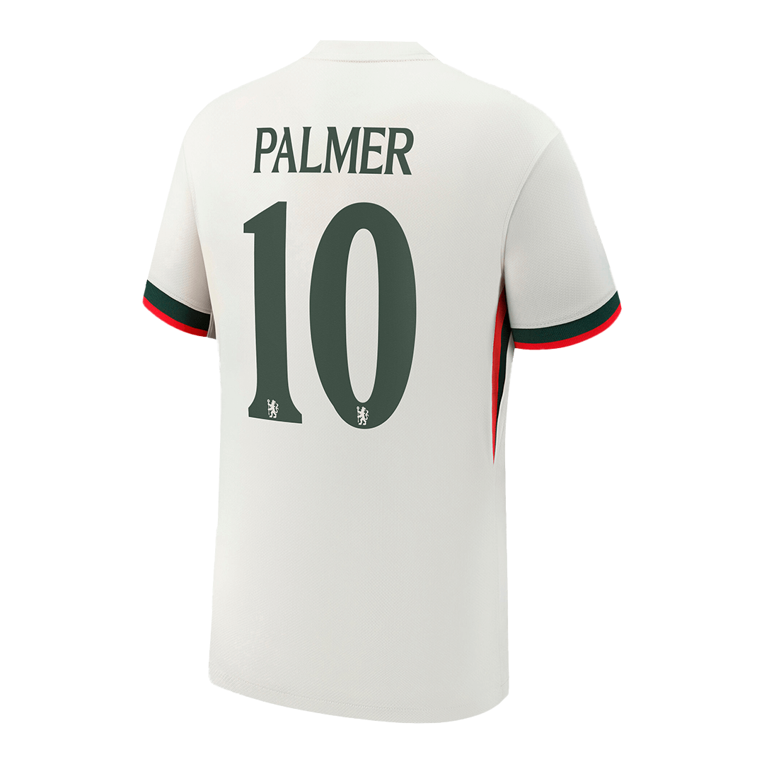 Maillot de football PALMER #10 Chelsea Extérieur 2025/26 Blanc - UCL