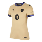 Camiseta de fútbol visitante del Barcelona 25/26 para mujer, amarilla
