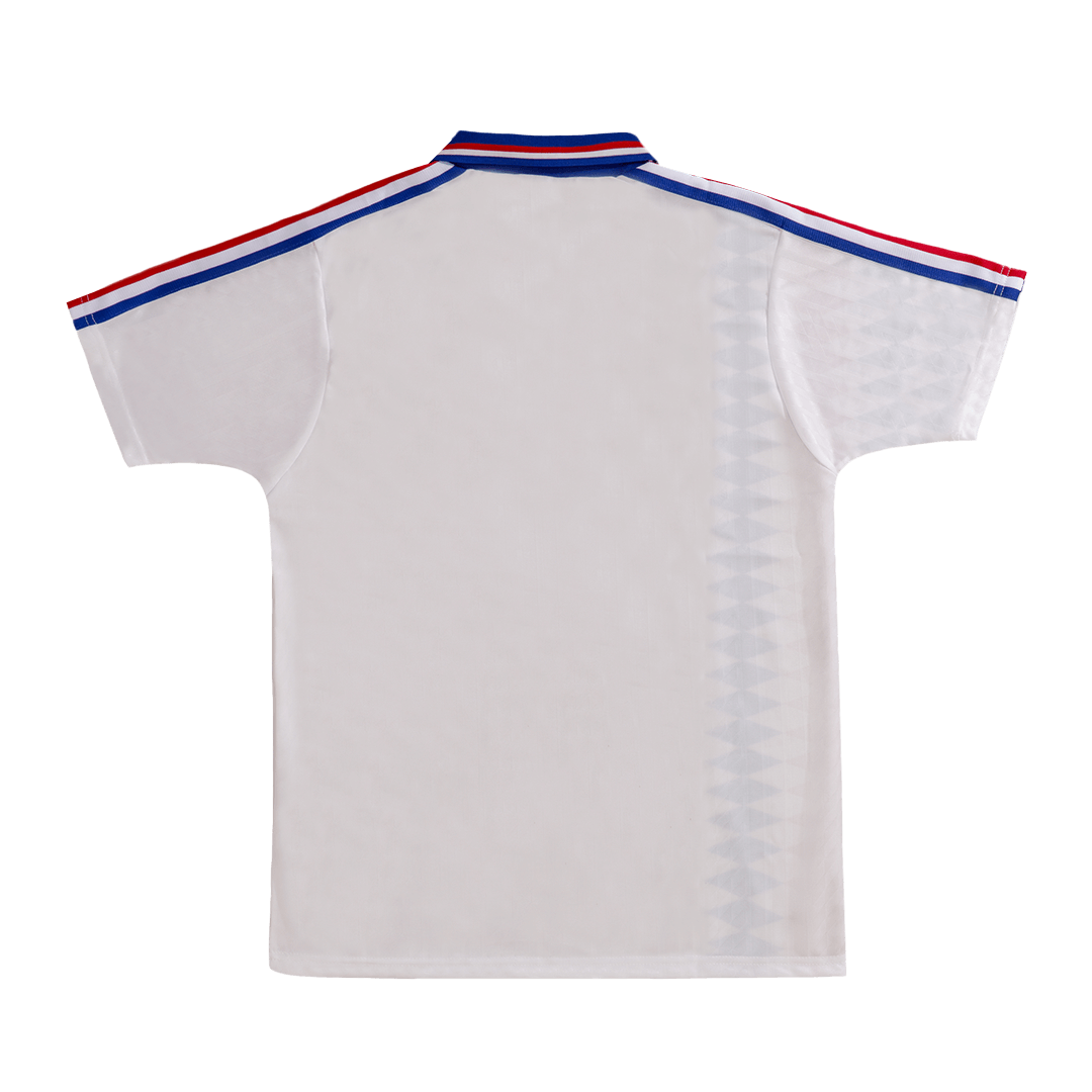 Camiseta de fútbol retro de visitante de Francia 1994