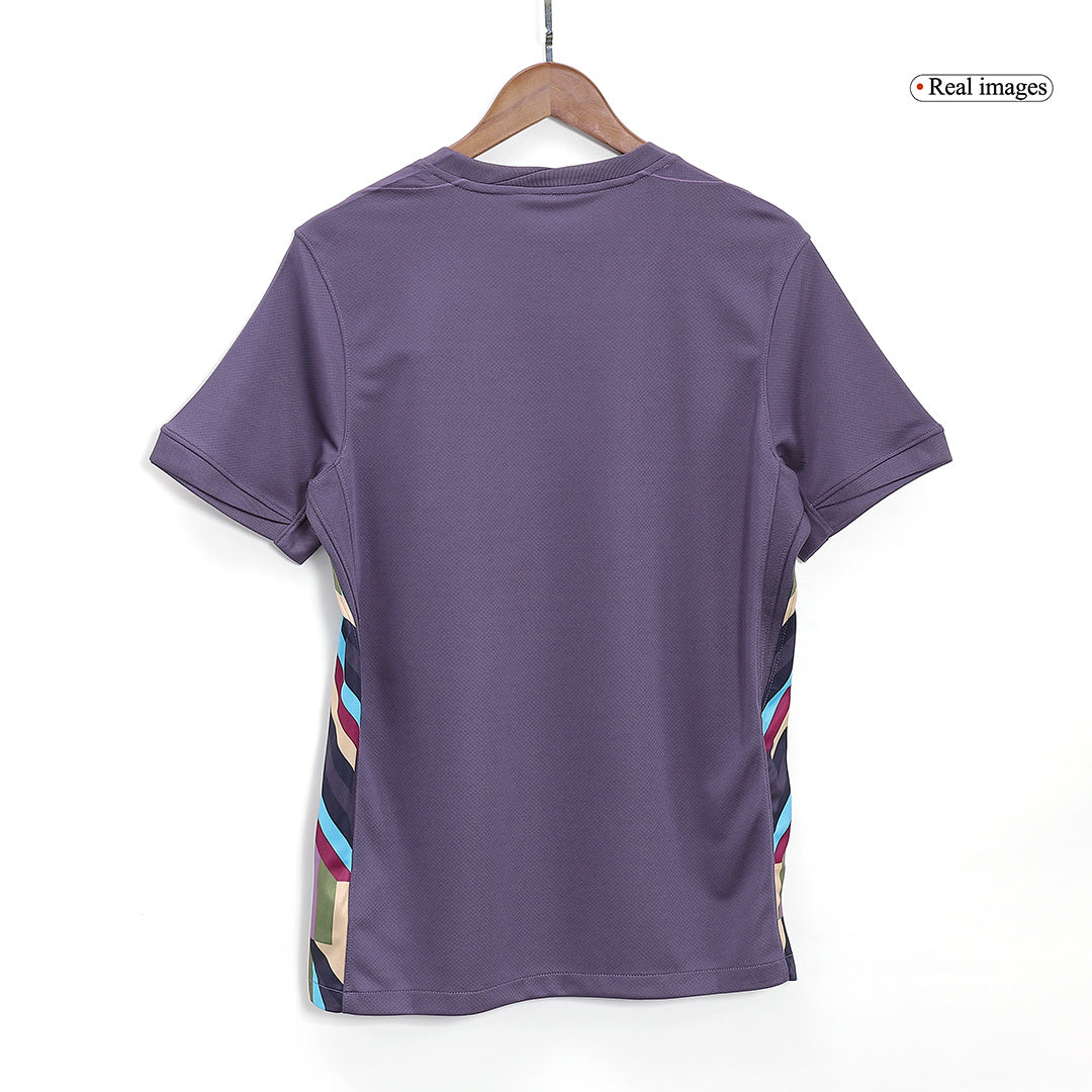 Kits de fútbol SAKA #7 Inglaterra Camiseta de fútbol visitante Eurocopa 2024