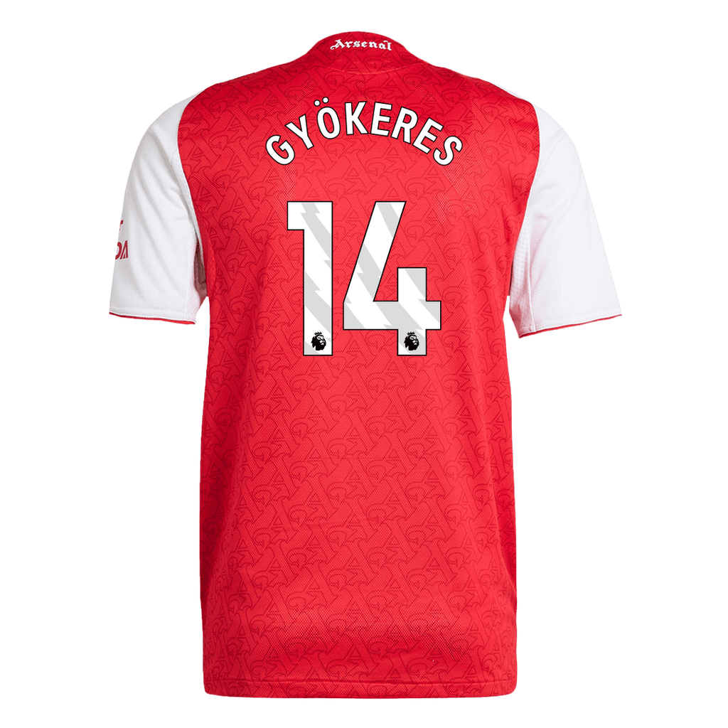 Soccer Kits Authentic GYÖKERES #14 Arsenal Home Soccer Jersey 2025/26 Red
