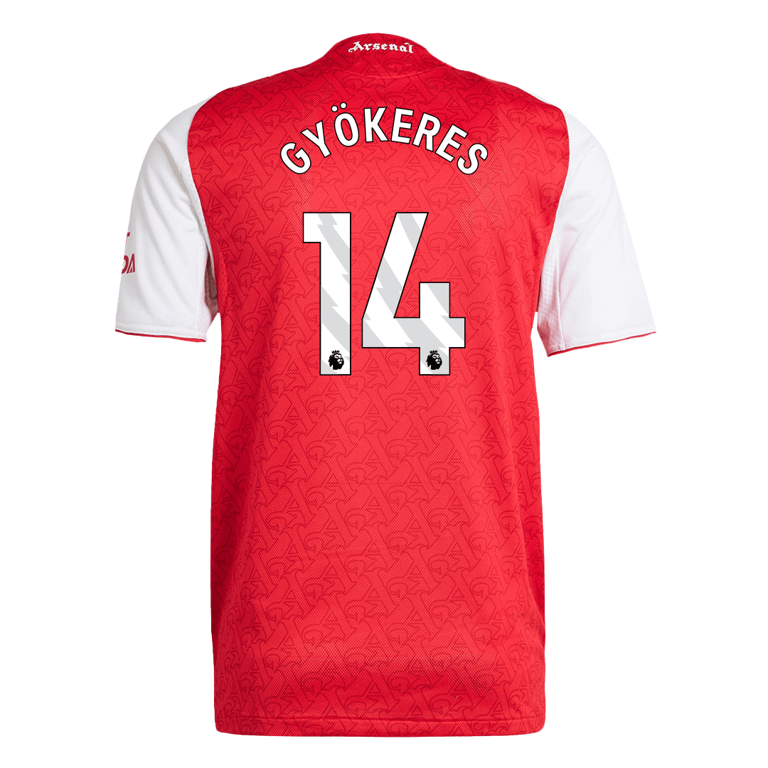 Soccer Kits Authentic GYÖKERES #14 Arsenal Home Soccer Jersey 2025/26 Red