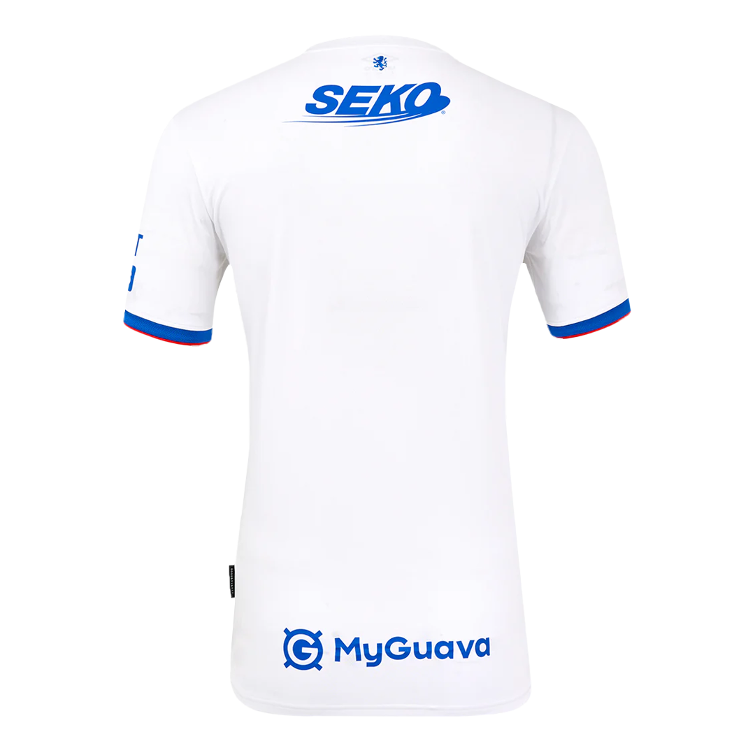Maillot de football extérieur des Glasgow Rangers 2025/26 blanc