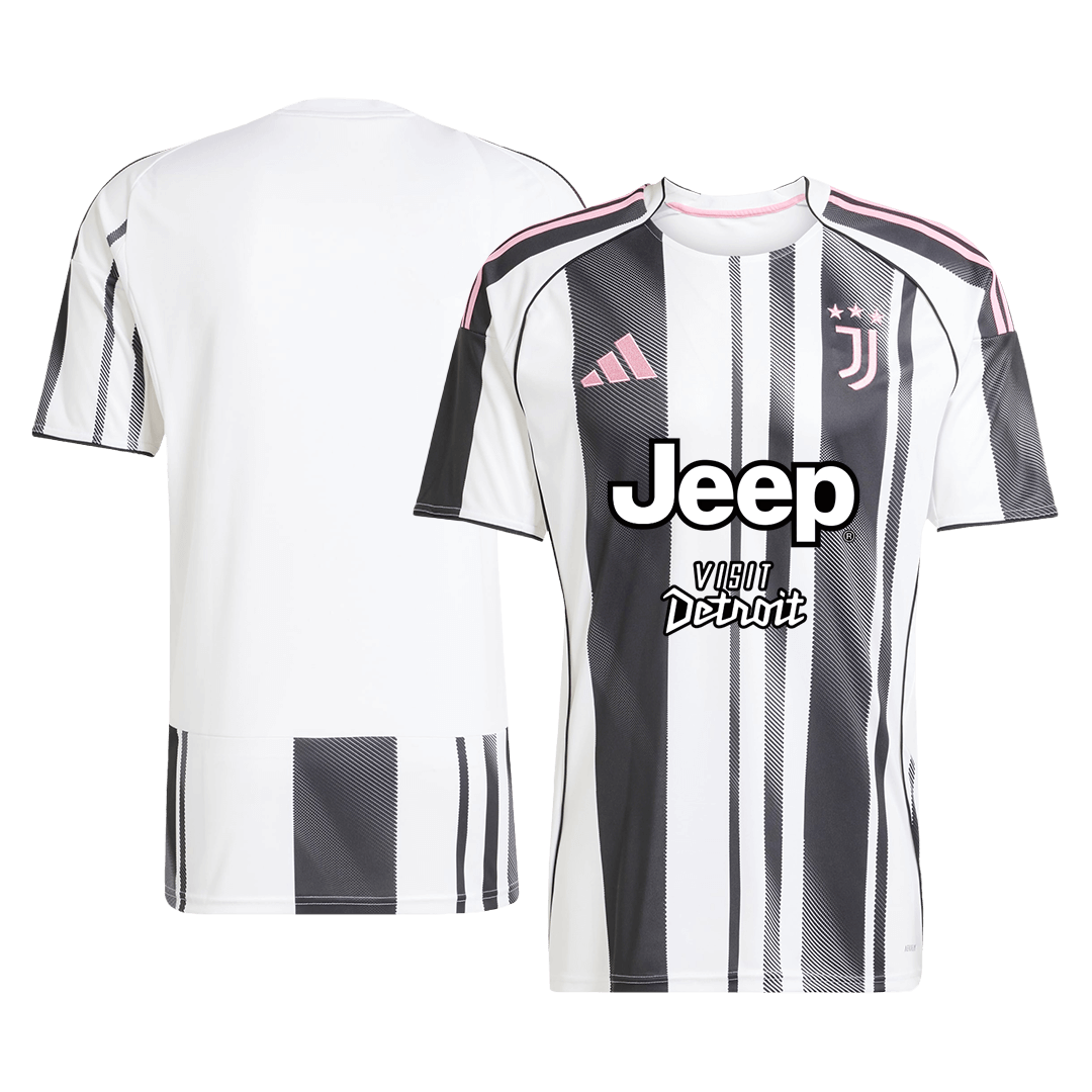 Maillot de football domicile Juventus 2025/26 noir et blanc