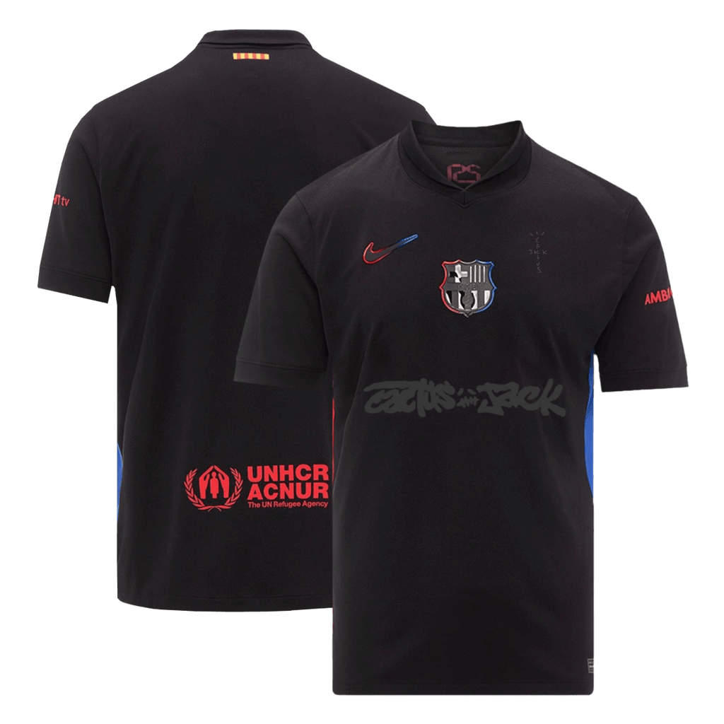 Soccer Kits Barcelona X Travis Scott Away Soccer Jersey 2024/25 Black