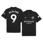 Maillot de football extérieur HAALAND #9 Manchester City 2025/26 Noir